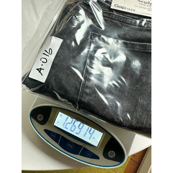 Gap 1969 Jean Women 32 Black Sculpt Stretch Mid Rise True Skinny Distressed NWT - Picture 8 of 8